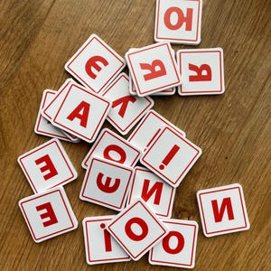 Conjunto de letras del alfabeto ucraniano Montessori Education