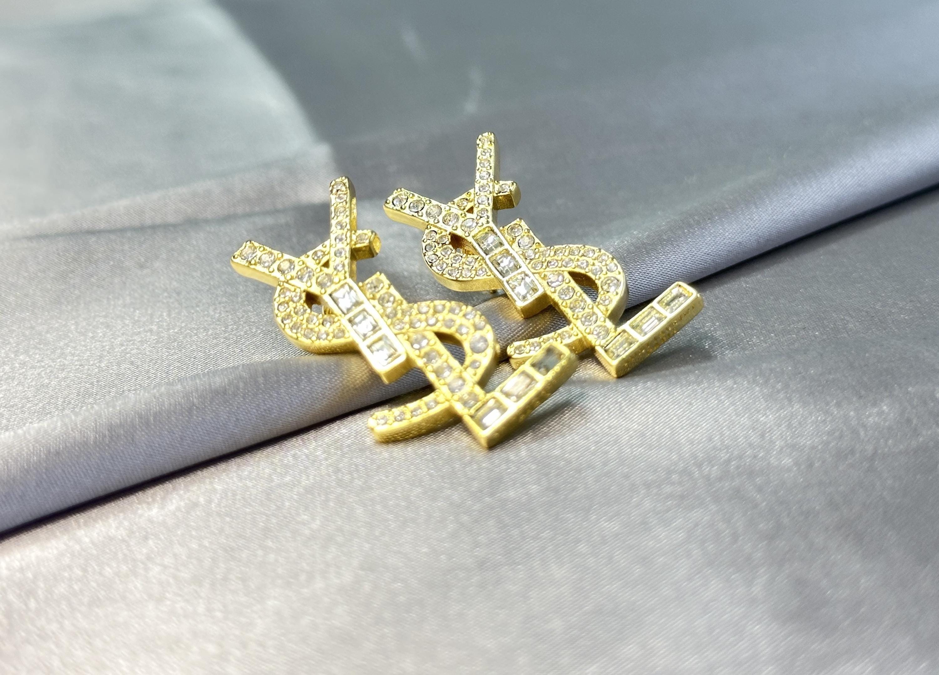 Ysl stud earrings Etsy