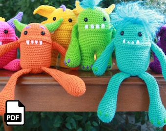 Monster Crochet Amigurumi Digital Pattern by Crafty Intentions
