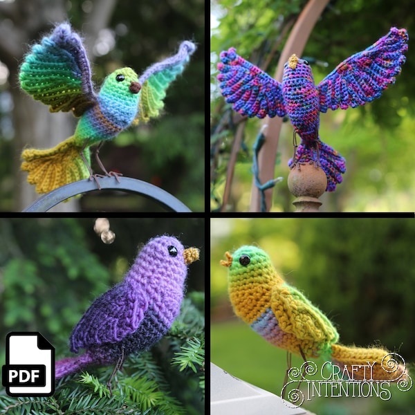 Song Bird Crochet Amigurumi Digital PDF Pattern by Crafty Intentions