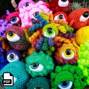 Eyeball Monster Amigurumi Crochet Pattern DIGITAL PDF image 3