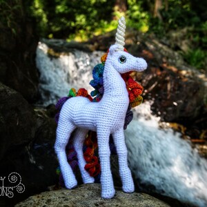 Standing Unicorn Amigurumi Digital PDF Crochet Pattern by Crafty Intentions image 6