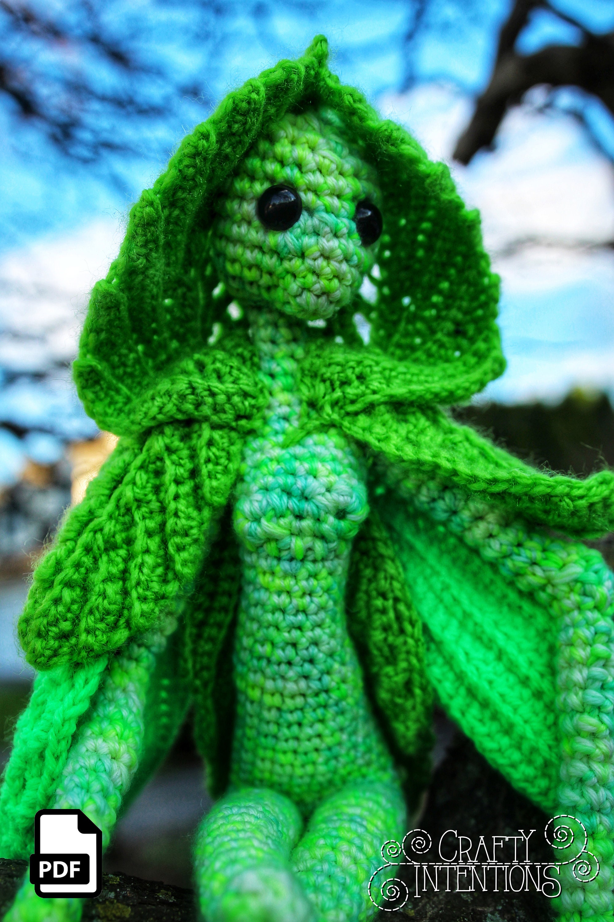 Spring Pixies: Daisy Leaf Cloak & Button Mushroom Cap Crochet - Etsy ...