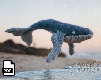 Whale Crochet Pattern by Crafty Intentions Downloadable DIGITAL PDF