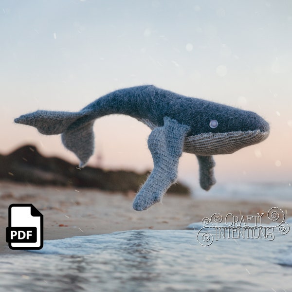 Whale Crochet Pattern by Crafty Intentions Downloadable DIGITAL PDF