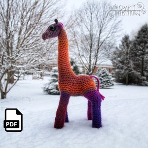 Giraffe Crochet Amigurumi Digital Pattern by Crafty Intentions Electronic PDF