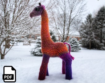 Giraffe Crochet Amigurumi Digital Pattern by Crafty Intentions Electronic PDF