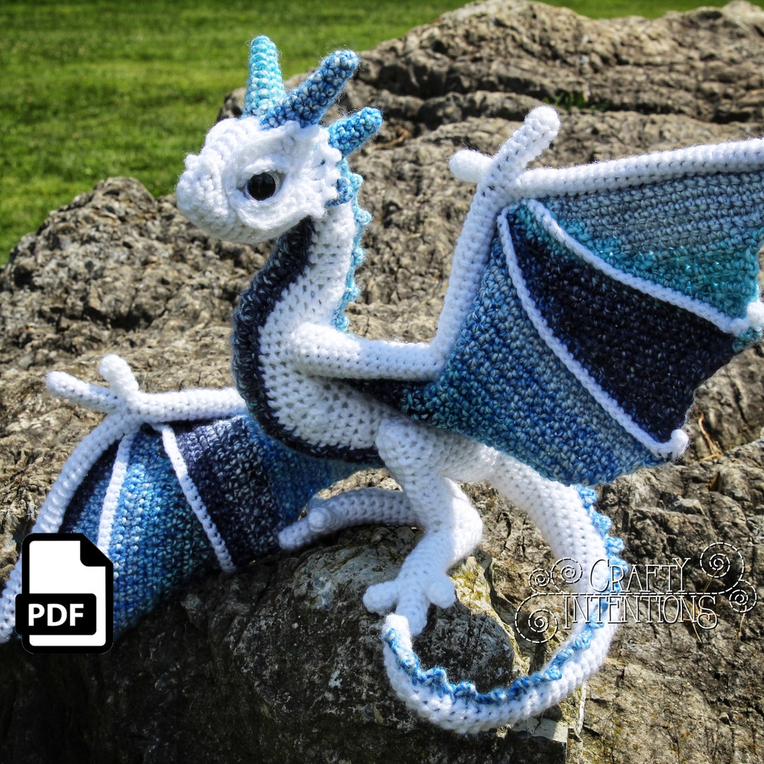 endless made purpleビーニーORIGAMI着用 最終値下げ Medium Wyvern Crochet Pattern by Crafty Intentions Downloadable