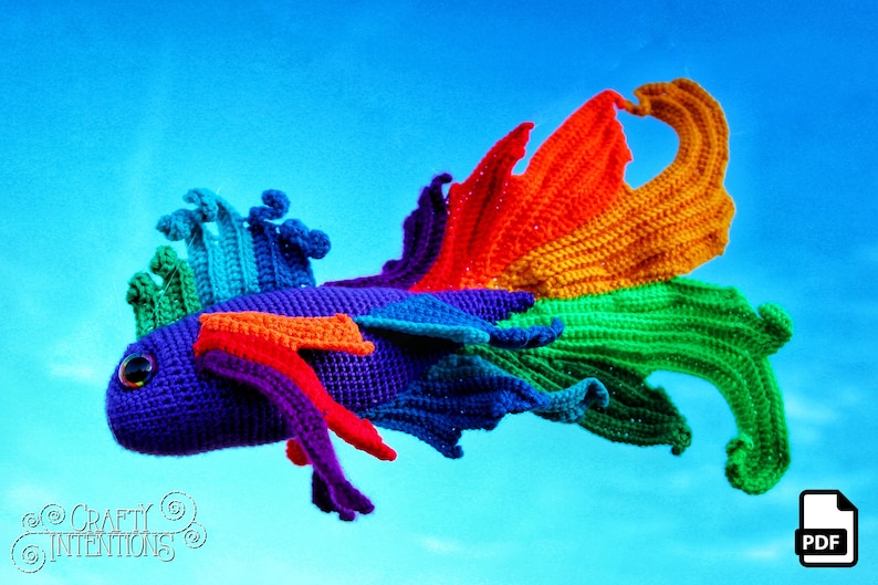 Fancy Fish Set 2 Crochet Amigurumi Pattern DIGITAL PDF by Crafty Intentions image 10