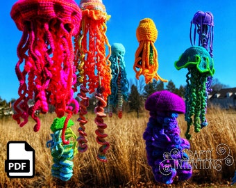 Jellyfish Crochet Amigurumi Pattern DIGITAL PDF by Crafty Intentions