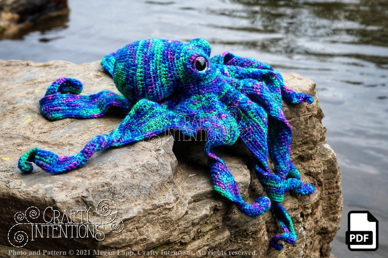 Realistic Octopus Crochet Pattern by Crafty Intentions DIGITAL PDF Downloadable image 5