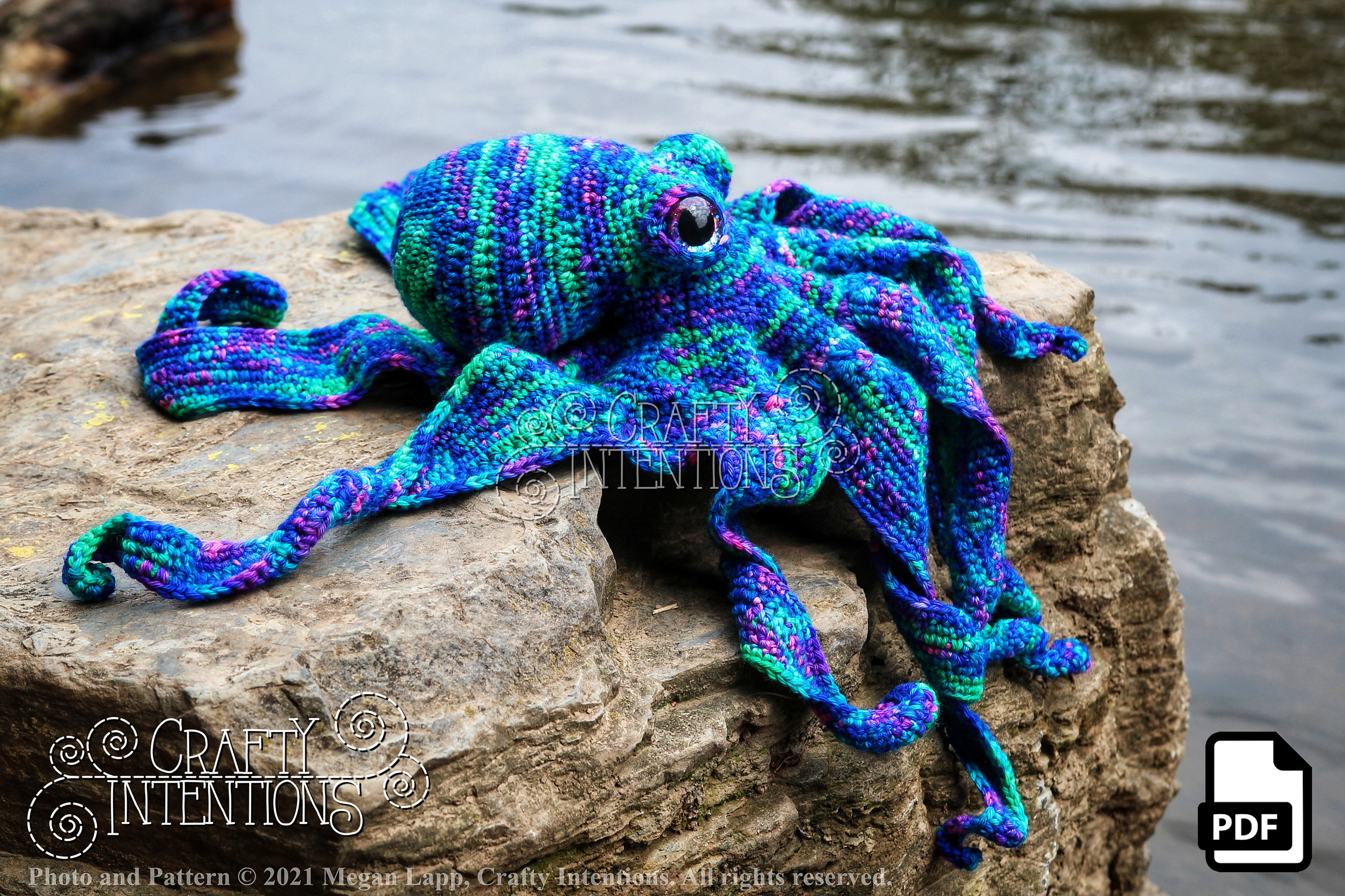 Realistic Octopus Crochet Pattern by Crafty Intentions DIGITAL PDF