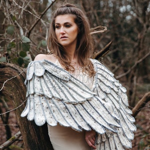 Feather Wing Crochet Shawl Pattern by Crafty Intentions DIGITAL PDF Downloadable image 6