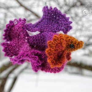 Betta Fish, Frog, and Octopus Amigurumi Crochet Pattern by Crafty Intentions image 7