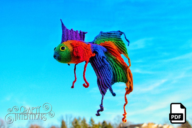 Fancy Fish Set 2 Crochet Amigurumi Pattern DIGITAL PDF by Crafty Intentions image 4