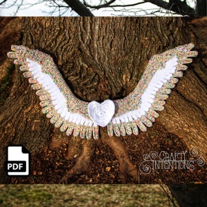 Large Feather Wings Crochet Amigurumi Digital Pattern by Crafty Intentions Electronic PDF