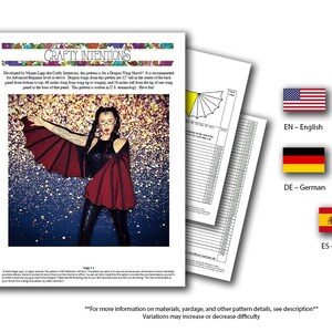 Dragon Bat Wing Crochet Shawl Pattern by Crafty Intentions DIGITAL PDF Downloadable image 2