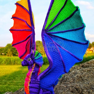 Add-On Dragon Crochet Pattern: Epic Pride Wings Amigurumi by Crafty Intentions DIGITAL PDF image 6