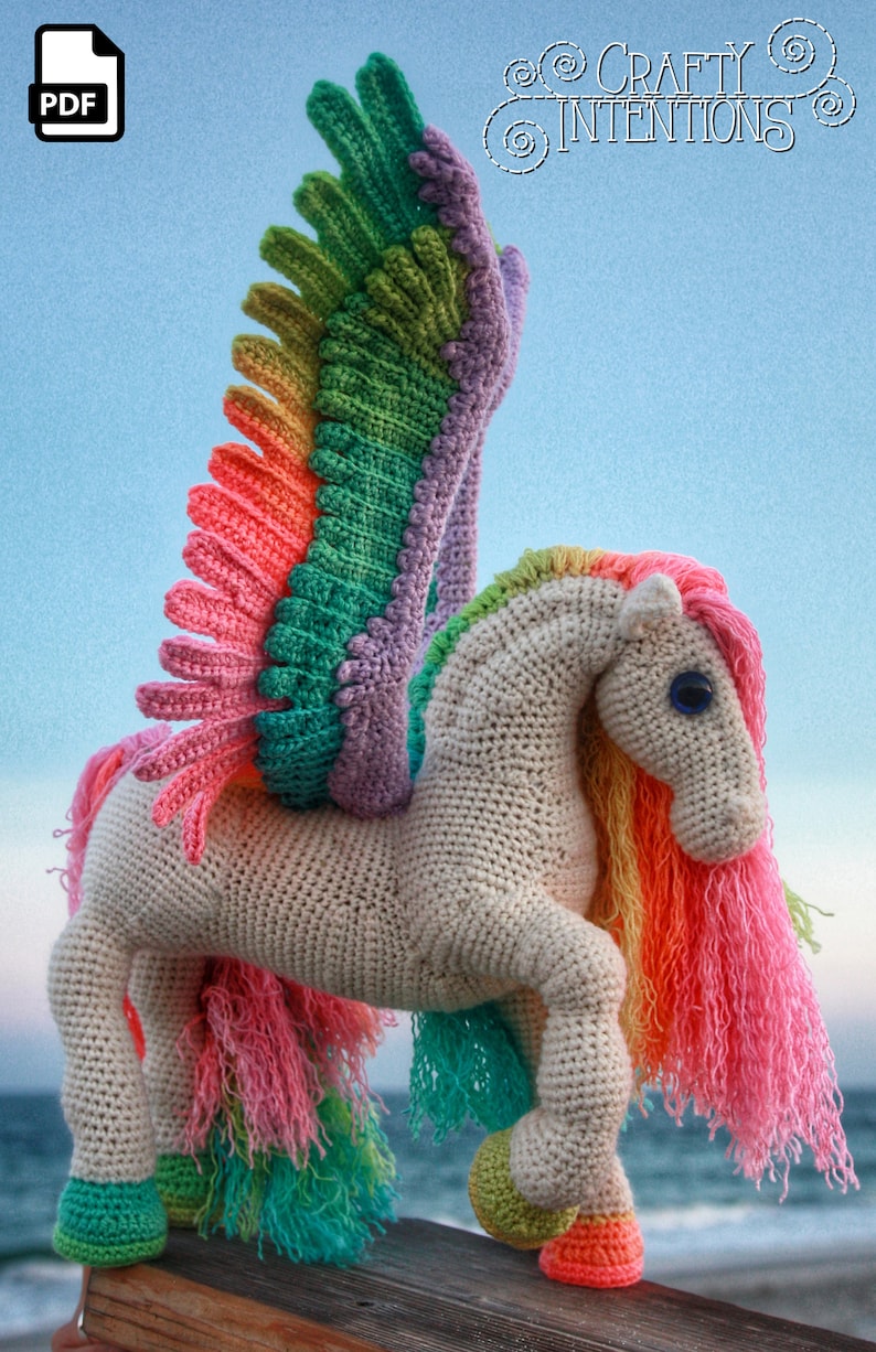 Pegasus Crochet Amigurumi Pattern by Crafty Intentions DIGITAL PDF bild 5