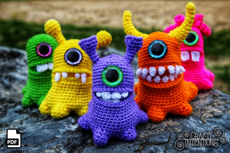 Blob Monsters Crochet Amigurumi Pattern DIGITAL PDF by Crafty | Etsy