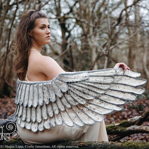 Feather Wing Crochet Shawl Pattern by Crafty Intentions DIGITAL PDF Downloadable image 9