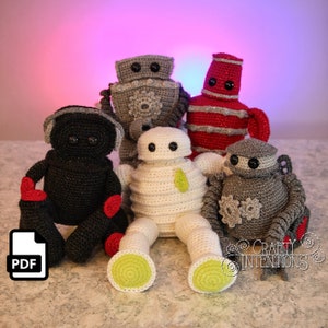 Robots medianos: Set 2 Patrón de crochet de Crafty Intentions PDF DIGITAL descargable