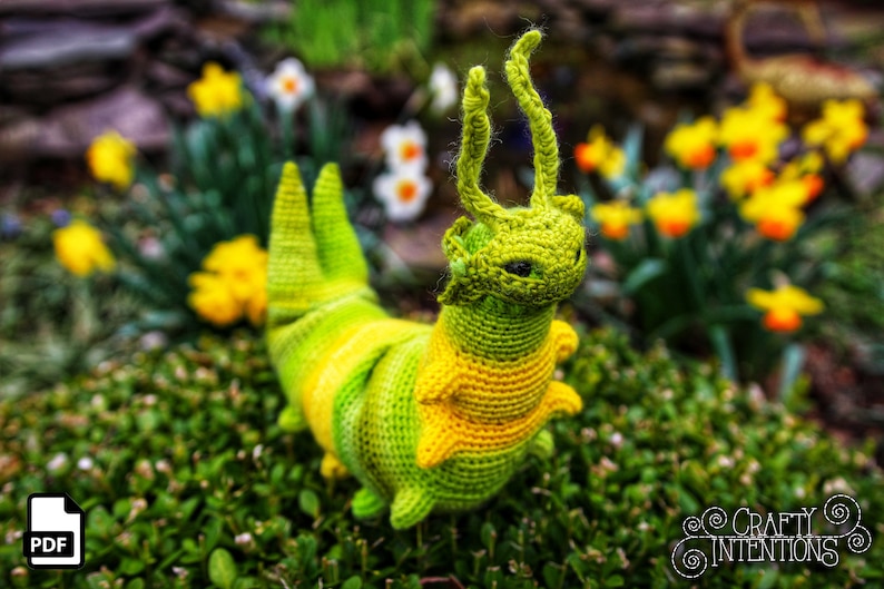 Caterpillar Crochet Amigurumi Pattern DIGITAL PDF by Crafty Intentions image 6