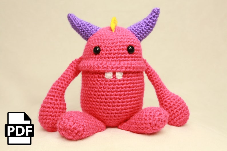 Monster Crochet Amigurumi Digital Pattern by Crafty Intentions image 7