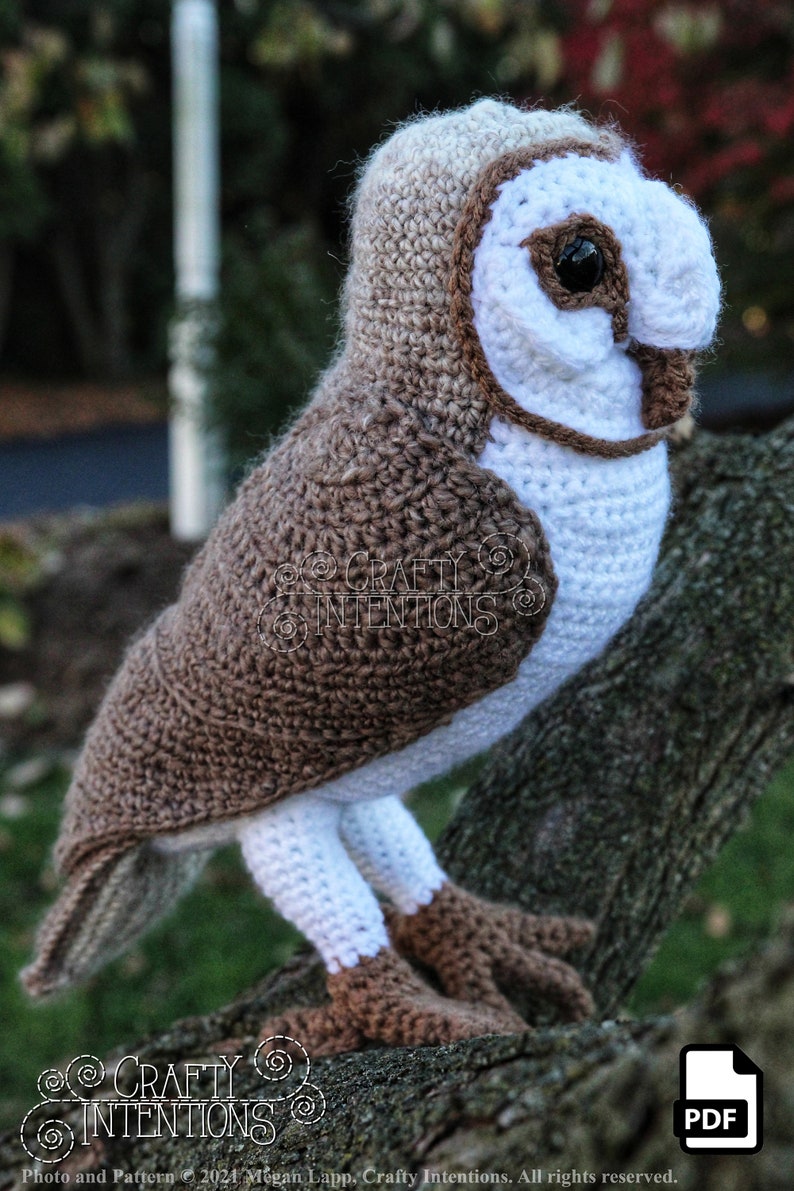 Barn Owl Crochet Pattern by Crafty Intentions DIGITAL PDF Downloadable image 7