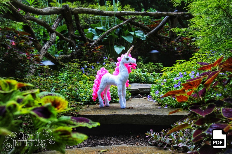 Standing Unicorn Amigurumi Digital PDF Crochet Pattern by Crafty Intentions image 3