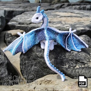 Medium Wyvern Crochet Pattern by Crafty Intentions Downloadable DIGITAL PDF image 5