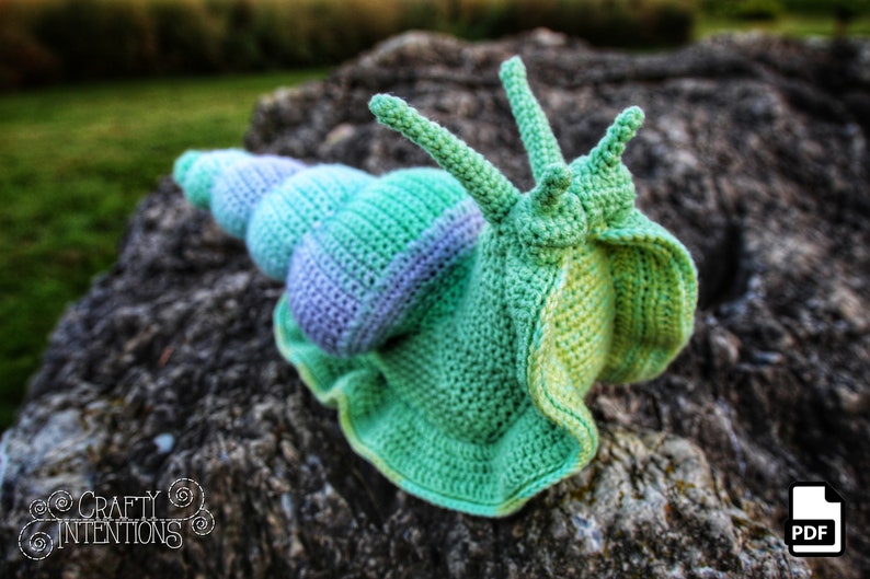 Giant Snail Amigurumi Crochet Pattern by Crafty Intentions DIGITAL PDF image 10