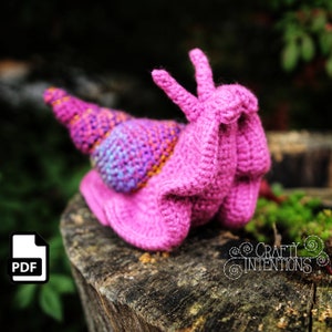 Medium Snail Amigurumi Crochet Pattern by Crafty Intentions DIGITAL PDF