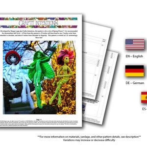 Spring Pixies: Daisy, Leaf Cloak & Button Mushroom Cap Crochet ...