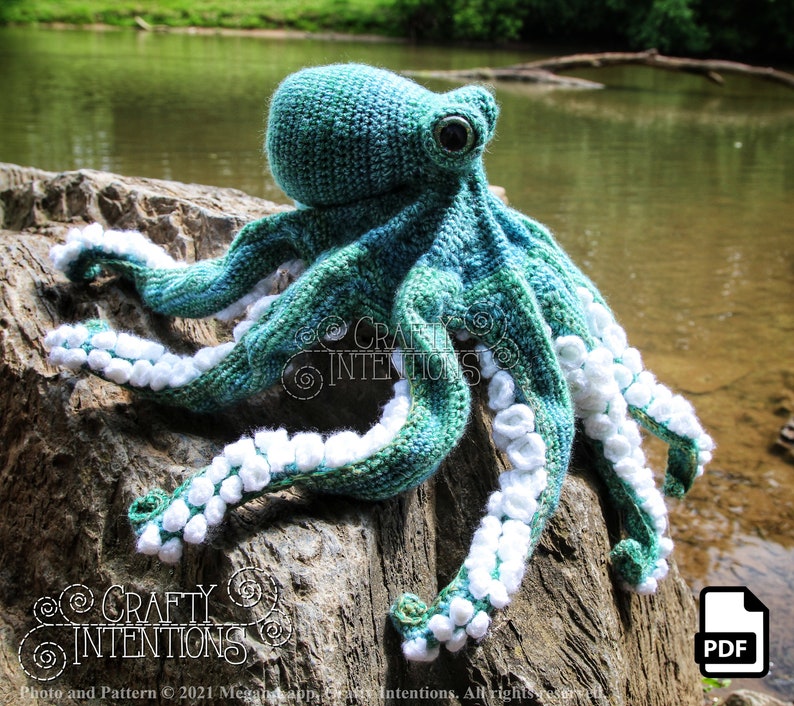 Realistic Octopus Crochet Pattern by Crafty Intentions DIGITAL PDF Downloadable image 6