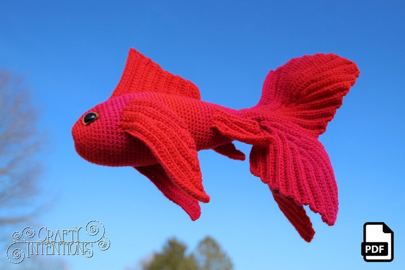 Fancy Fish Set 2 Crochet Amigurumi Pattern DIGITAL PDF by Crafty Intentions image 6