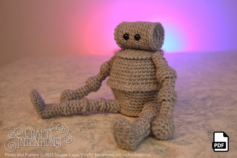 Small Robots: Set 1 Crochet Pattern by Crafty Intentions Downloadable DIGITAL PDF image 6