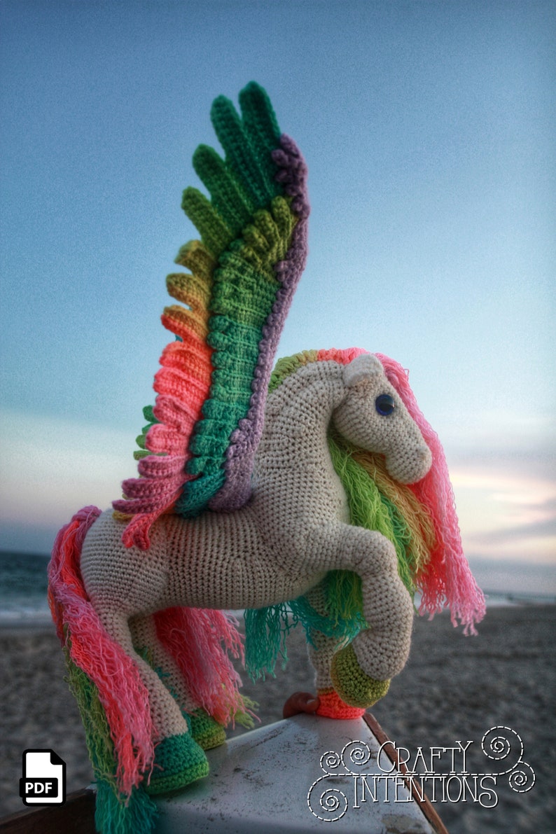 Pegasus Crochet Amigurumi Pattern by Crafty Intentions DIGITAL PDF bild 7