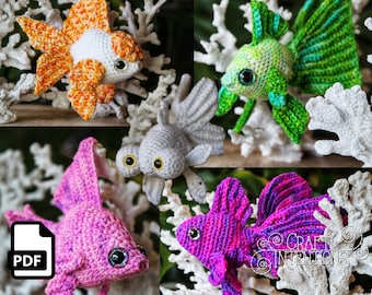 Goldfish Crochet Amigurumi Pattern DIGITAL PDF by Crafty Intentions Download