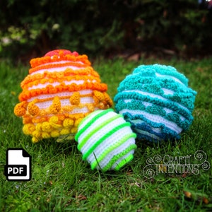 Sensory Toy Balls for Babies Crochet Amigurumi Pattern DIGITAL PDF by Crafty Intentions