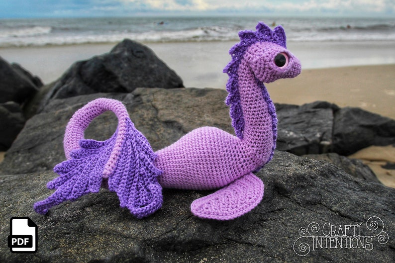 Sea Dinosaur Amigurumi Crochet Pattern by Crafty Intentions DIGITAL PDF image 5