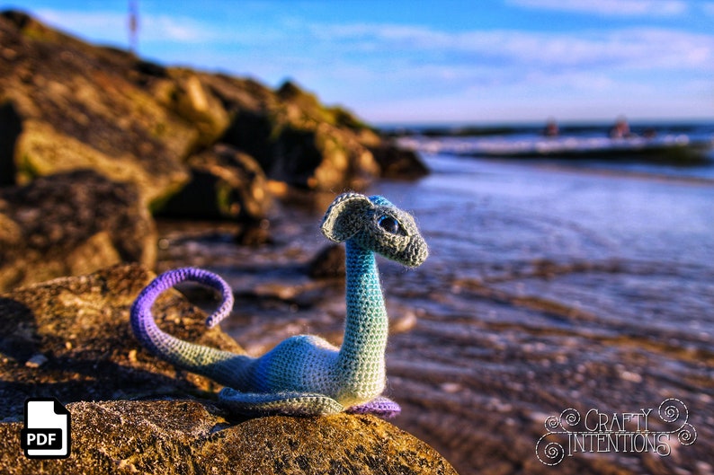 Sea Dinosaur Amigurumi Crochet Pattern by Crafty Intentions DIGITAL PDF image 4