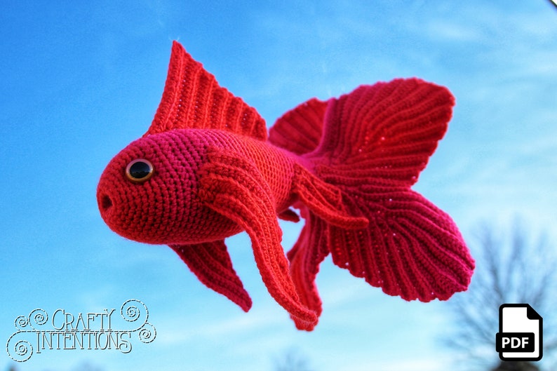 Fancy Fish Set 2 Crochet Amigurumi Pattern DIGITAL PDF by Crafty Intentions image 7