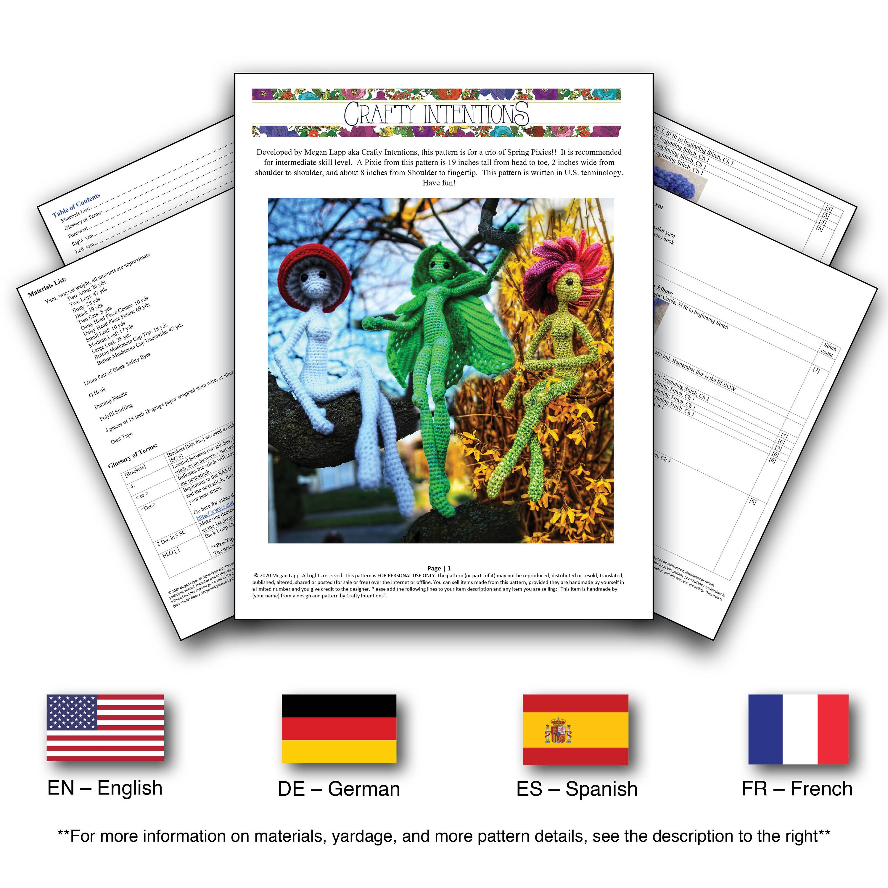 Spring Pixies: Daisy Leaf Cloak & Button Mushroom Cap Crochet - Etsy ...