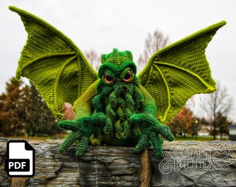 Cthulhu Pattern by Crafty Intentions DIGITAL PDF Downloadable