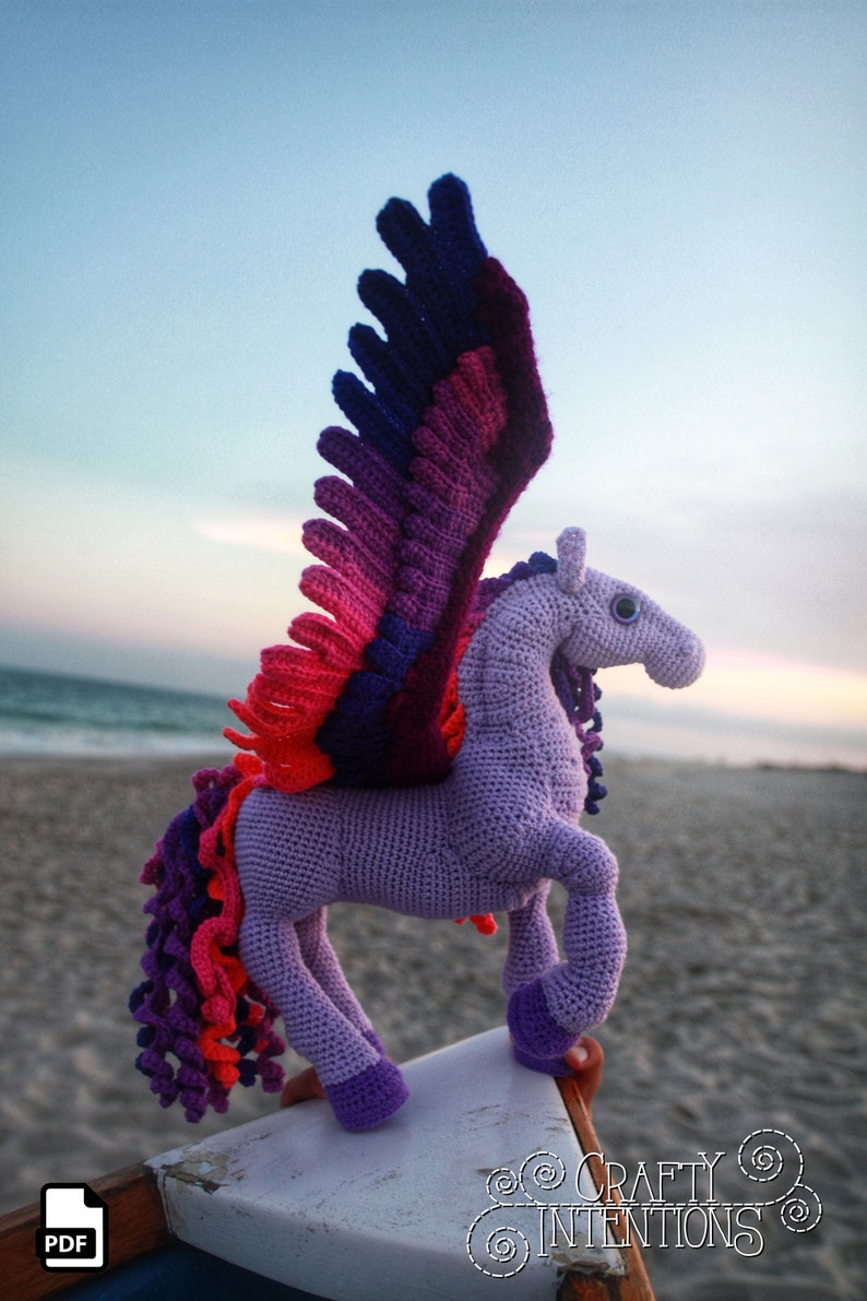 Pegasus Crochet Amigurumi Pattern by Crafty Intentions DIGITAL PDF bild 4