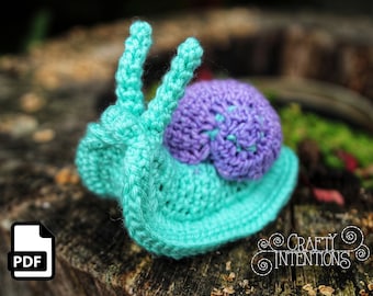 Small Snail Amigurumi Crochet Pattern by Crafty Intentions DIGITAL PDF