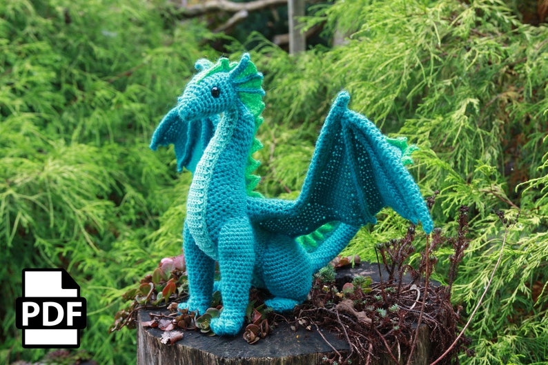 Adult Dragon Crochet Amigurumi Pattern DIGITAL PDF by Crafty Intentions image 9