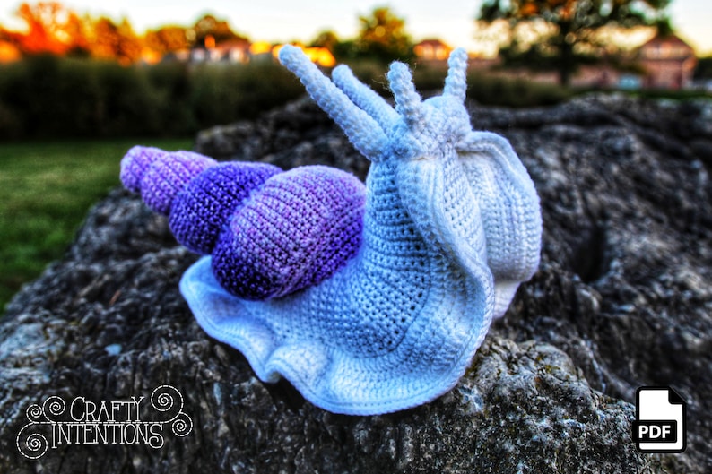 Giant Snail Amigurumi Crochet Pattern by Crafty Intentions DIGITAL PDF image 4