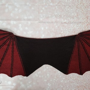 Dragon Bat Wing Crochet Shawl Pattern by Crafty Intentions DIGITAL PDF Downloadable image 3